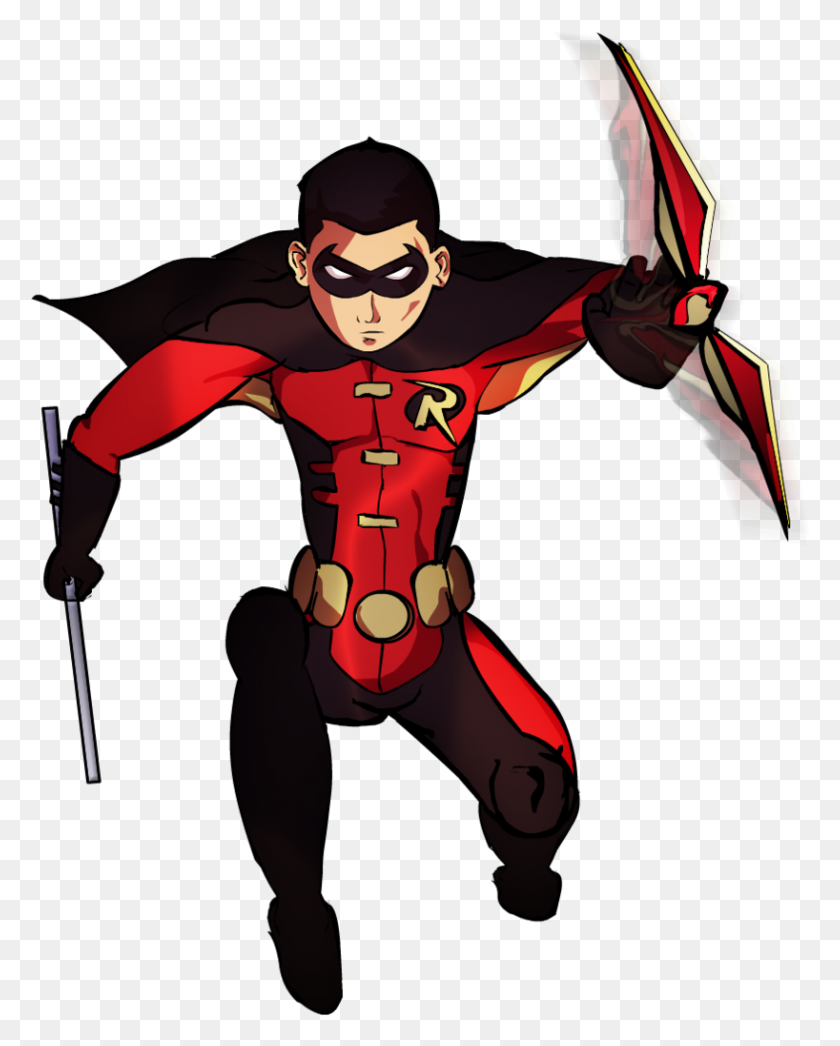 818x1035 Superhero Robin Free Download Png - Robin PNG