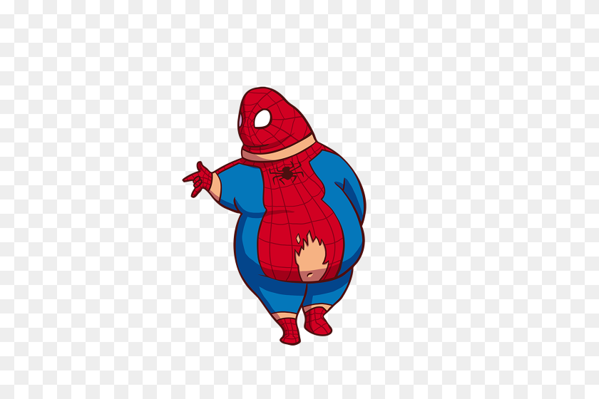 397x500 Superheroes If They Were Fat - Fat PNG