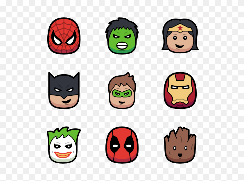 600x564 Superheroes Premium Icons - Superhero PNG