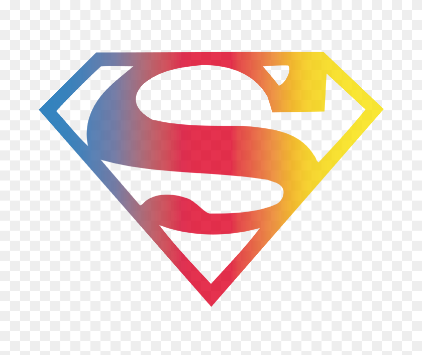 743x648 Супермен Градиент Супермен Логотип Юниоров Футболка - Символ Супермена Клипарт