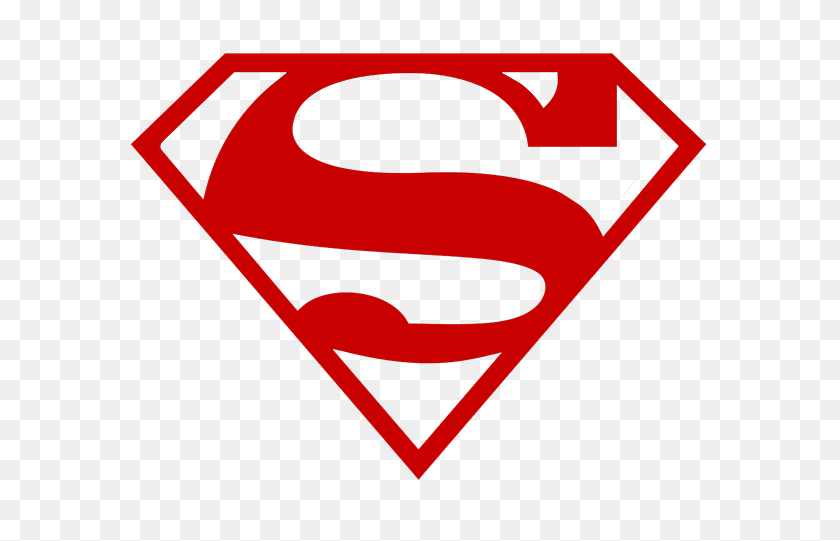 640x481 Superman Logo Png - Red PNG