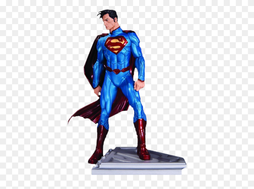 396x568 Superman Man Of Steel Statue John Romita Jr Dc Comics - Man Of Steel PNG