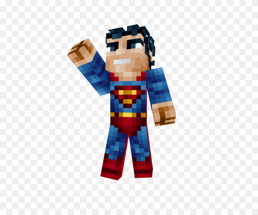 640x640 Superman Minecraft Piel - Capa De Superman Png
