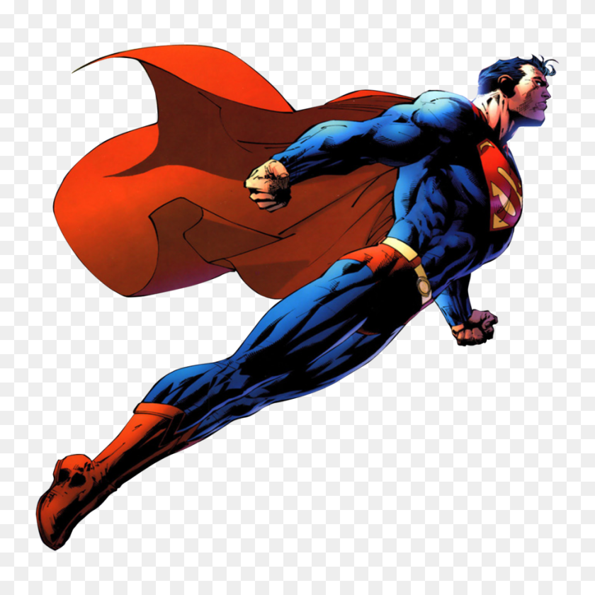 900x900 Superman Png Images Free Download - Superhero Silhouette PNG