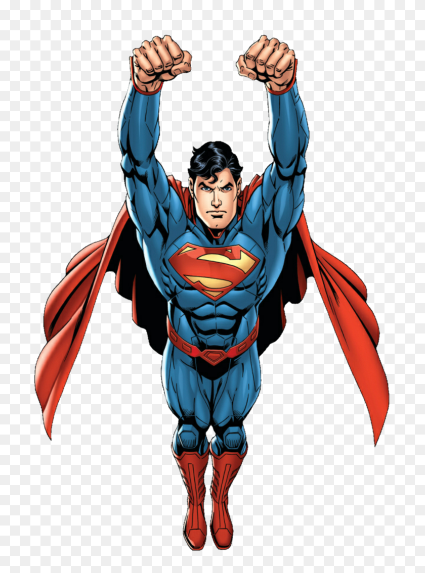 744x1074 Superman Png Transparent Images - Superman Flying PNG