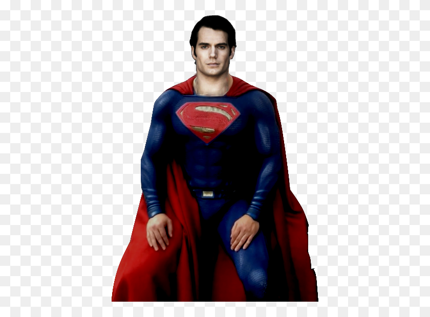 406x560 Superman Sentado Png - Superman Cape Png
