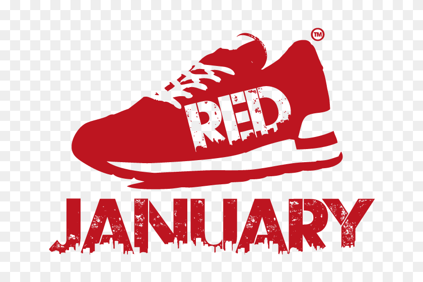 736x500 Support Mental Health Through Exercise Red January - January PNG