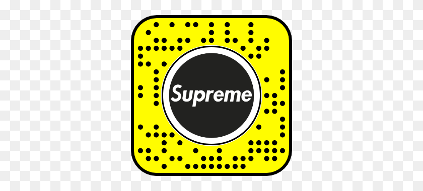 320x320 Supreme Box Logo Black Cap - Snapchat Logotipo Png