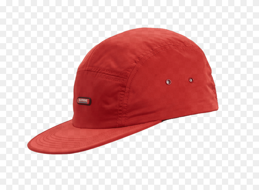 1200x858 Supreme Clear Patch Camp Cap Red Original Grail - Supreme Hat PNG