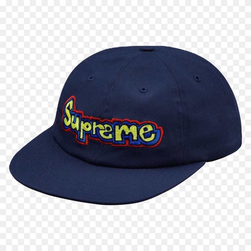 800x800 Supreme Gonz Logo Panel Cap - Supreme Hat PNG