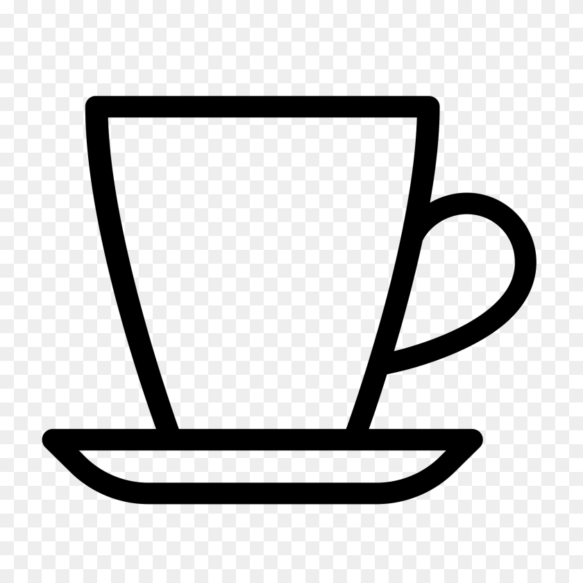 1600x1600 Supremo Para Llevar Taza De Café Contorno De Estilo Lineal Signo Móvil - Starbucks Coffee Png