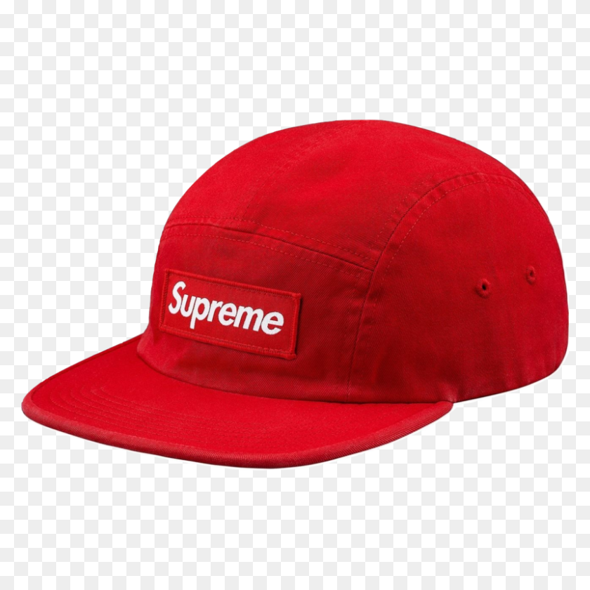 800x800 Supreme Washed Chino Twill Camp Cap - Supreme Hat PNG