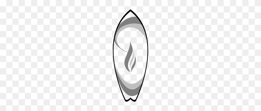 114x298 Surfboard Candle Black Png, Clip Art For Web - Surfboard Clipart Free