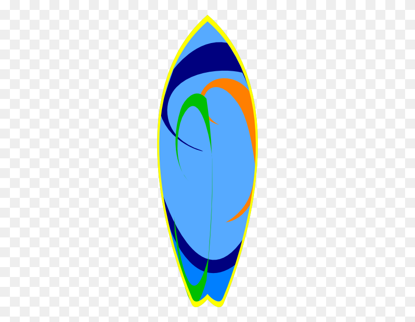 204x591 Surfboard Clip Art Free - Surfboard Clipart Free