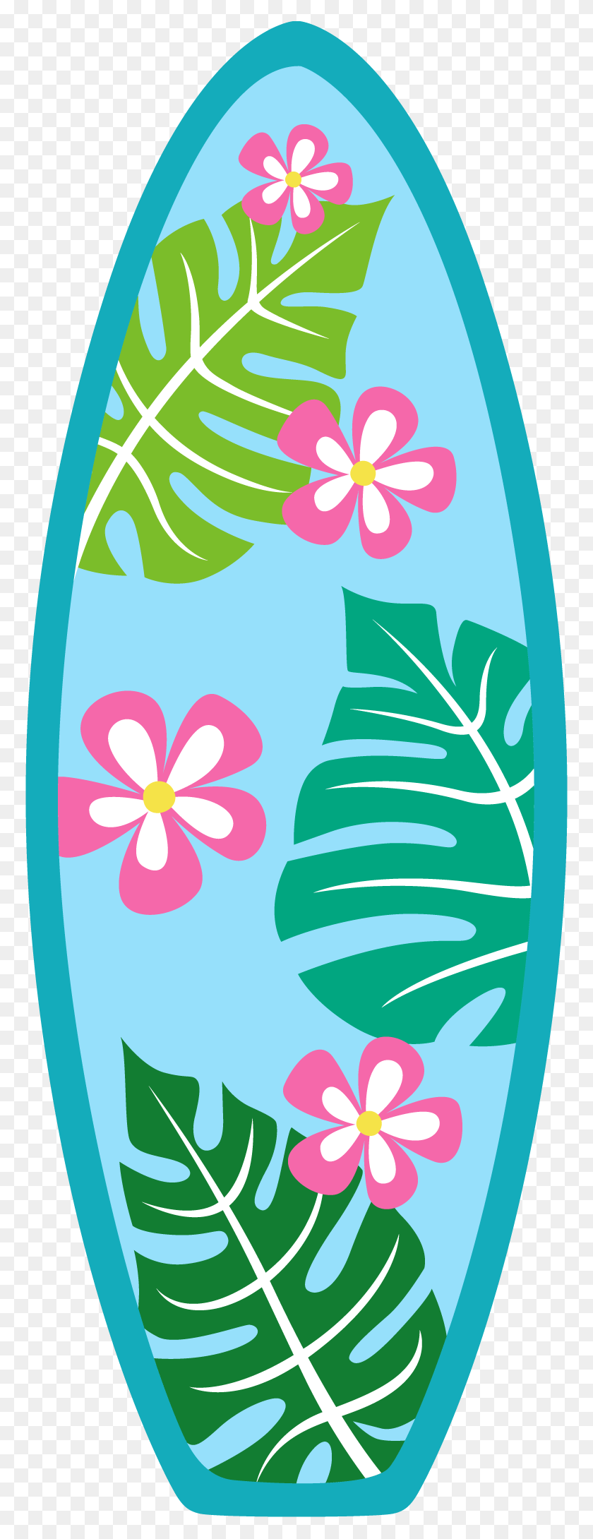 768x2120 Surfboard Clipart Regarding Surfboard Clipart - Moana Black And White Clipart