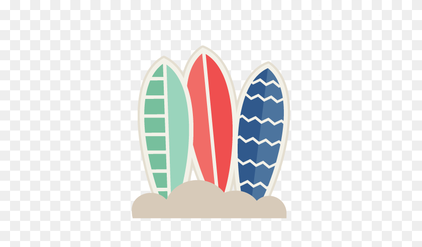 432x432 Surfboards Beach Cutting For Cricut Cute - Surfboard Clipart Free