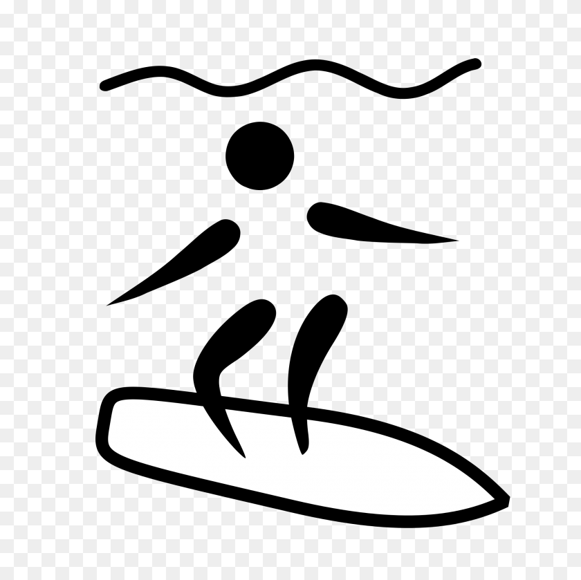 2000x2000 Surfing Pictogram - Surfing PNG