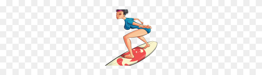 180x180 Surfing Png Clipart - Surfing PNG