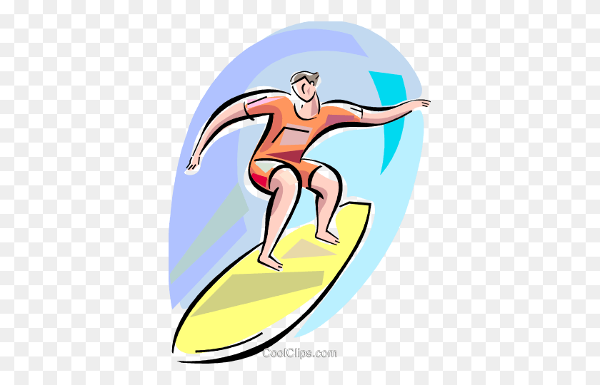 367x480 Surfing Royalty Free Vector Clip Art Illustration - Free Surfing Clipart