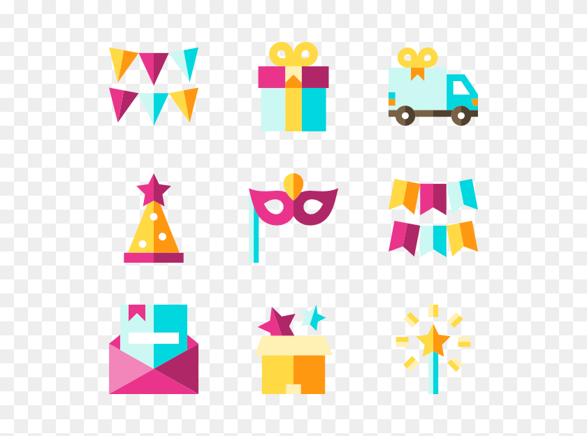 600x564 Surprise Icon Packs - Birthday Icon PNG