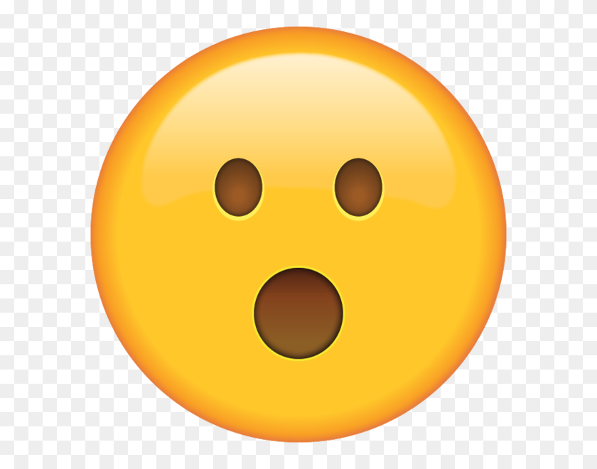 600x600 Surprised Face Emoji - Shocked Face Clipart