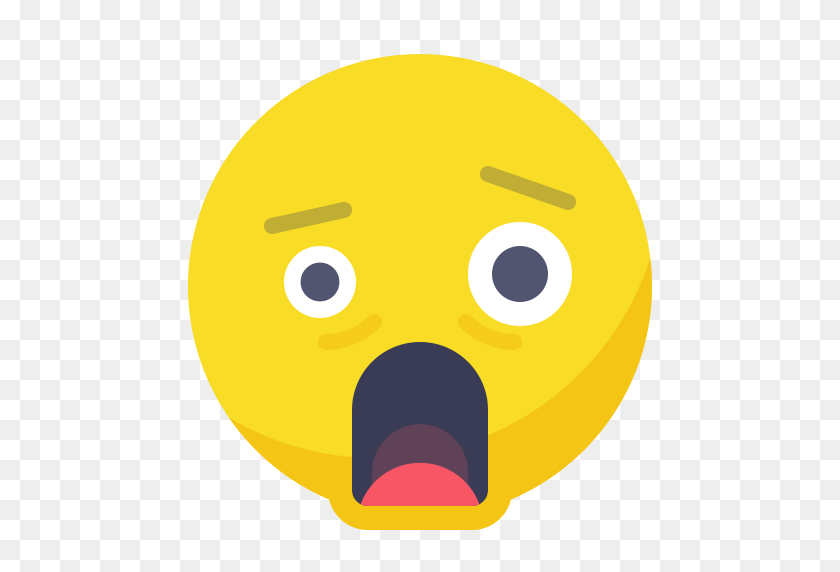 512x512 Emoji С Удивленным Лицом - Emoji С Удивлением В Формате Png