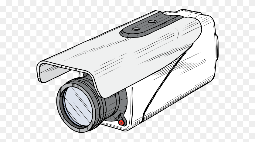 600x409 Surveillance Camera Clip Art Free Vector - Security Camera Clipart