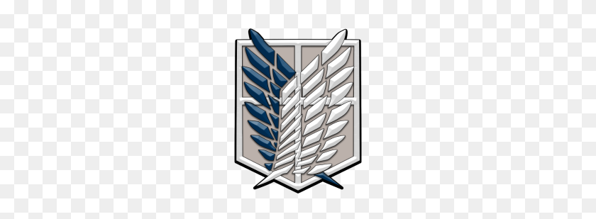 190x249 Survey Corps Attack On Titans - Attack On Titan Logo PNG