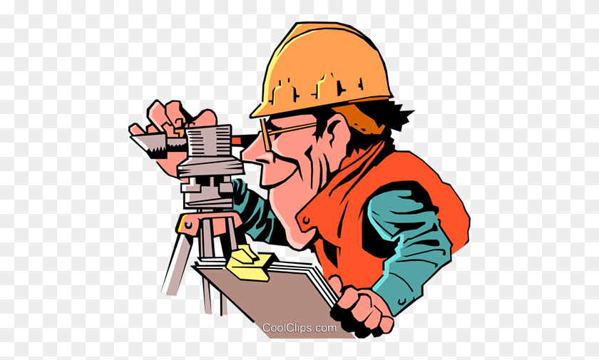480x445 Surveyors Clipart Clip Art Images - Construction Worker Clipart Black And White