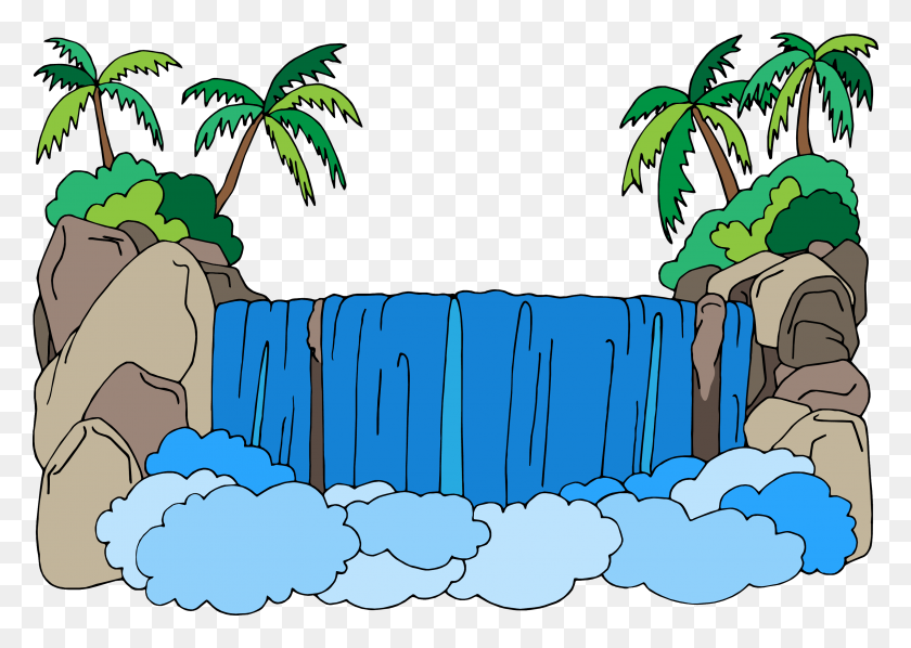3176x2193 Surviving The Jungle Vbs - Waterfall PNG