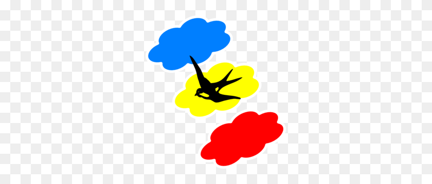 273x299 Swallow Colored Clouds Clip Art - Swallow Clipart