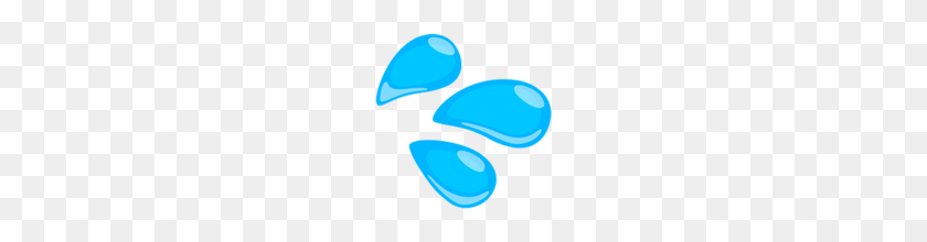 160x160 Sweat Droplets Emoji On Messenger - Sweat Drop PNG