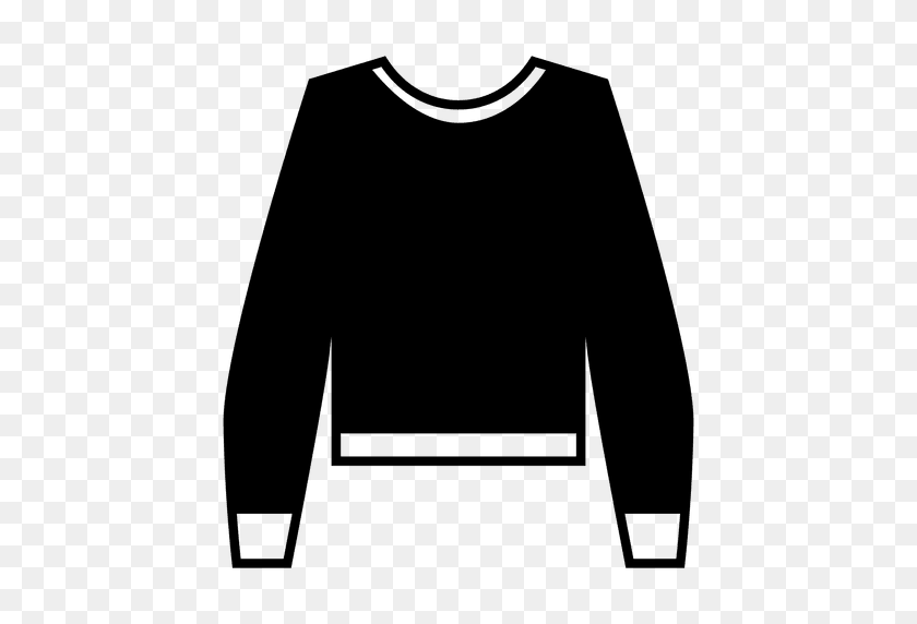 512x512 Sweater Hoodie Clothing Black - Sweater PNG