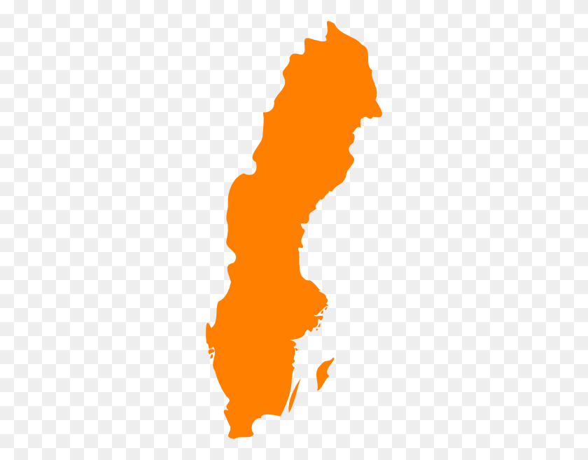 252x597 Sweden Orange Clip Art - Sweden Clipart