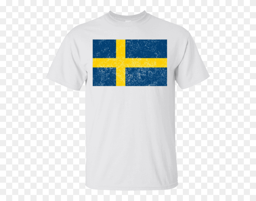 600x600 Swedish Flag T Shirt Flag Of Sweden Shirt - Distressed PNG