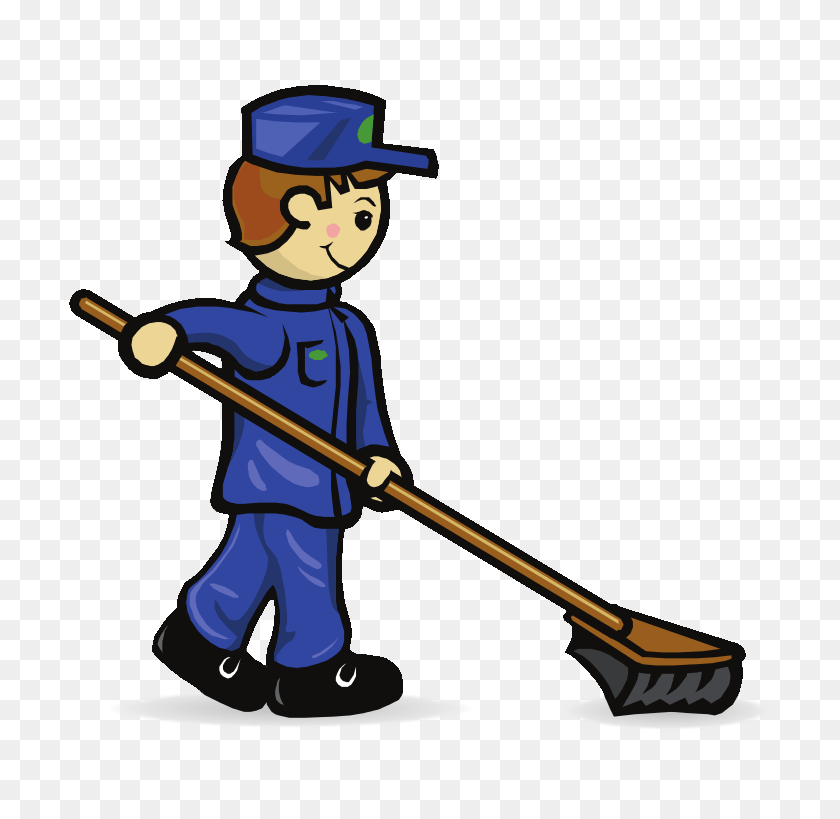 768x759 Sweeper Cliparts - Janitor Clipart