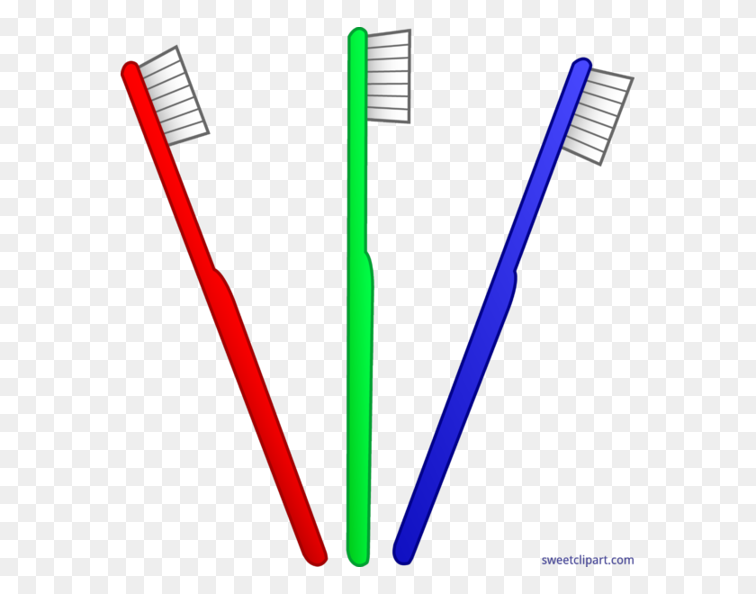 571x600 Sweet Clip Art - Toothbrush Clipart Free