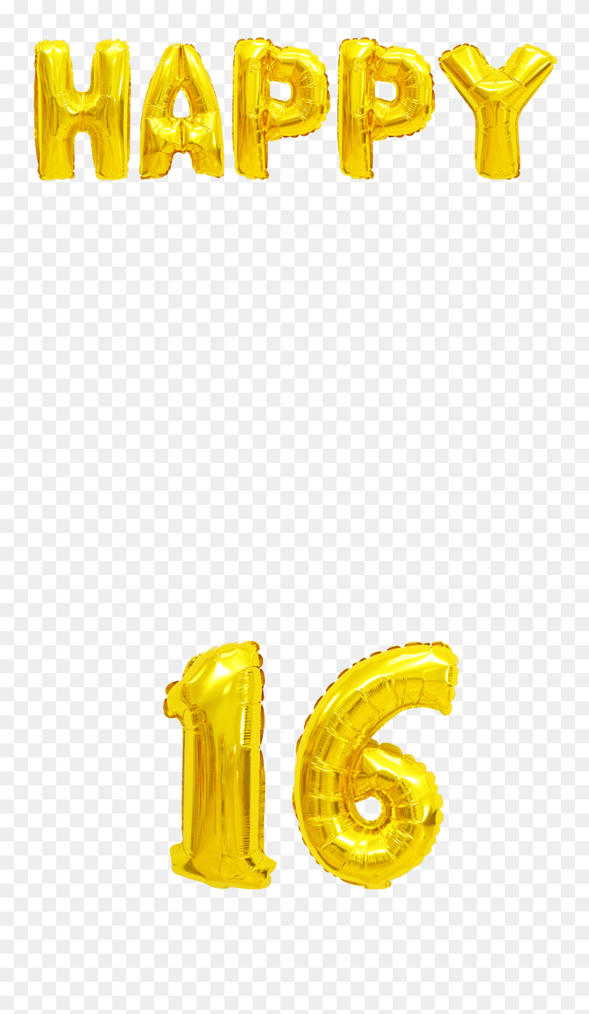 1080x1920 Sweet Gold Balloons Birthday Snapchat Filter Geofilter Maker - Sweet 16 PNG