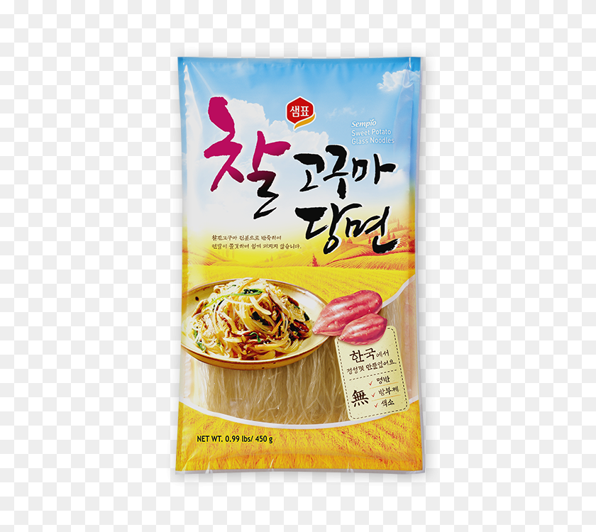 690x690 Sweet Potato Noodles Sempio - Ramen Noodles PNG