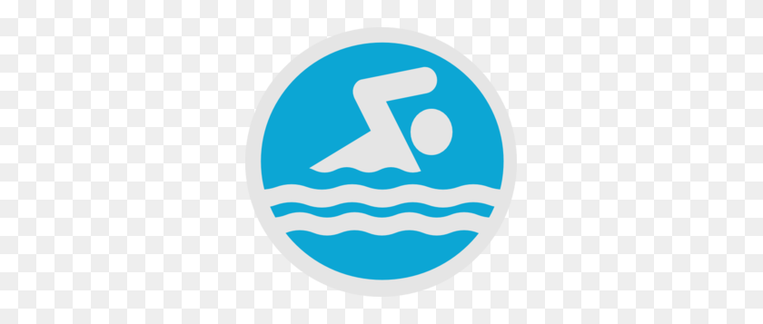 299x297 Swim Party Logo Clip Art - Person Swimming Clipart