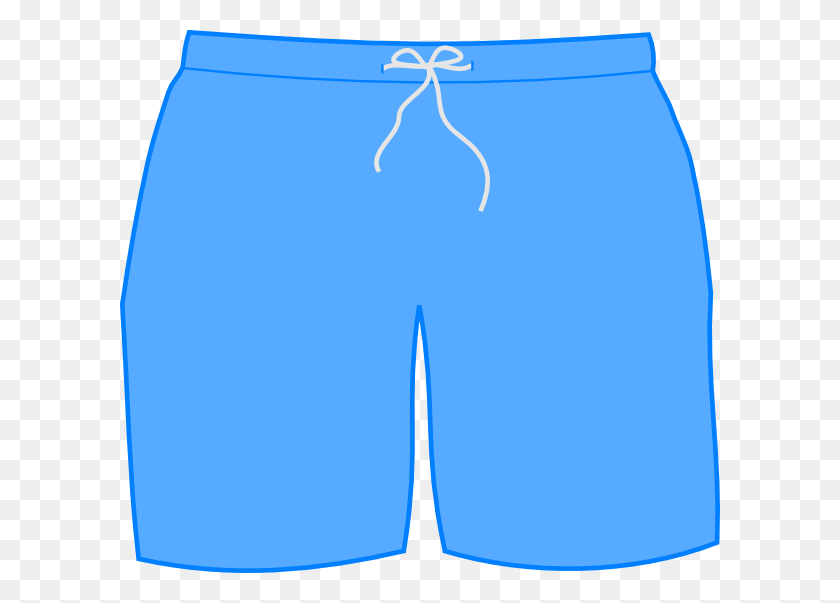 600x543 Swim Shorts Png, Clip Art For Web - Shorts Clipart Black And White