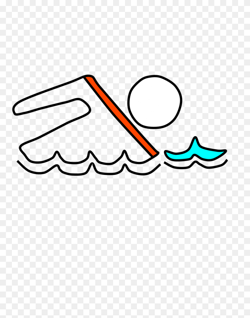 816x1056 Nadadores Clipartshare - Agua Png