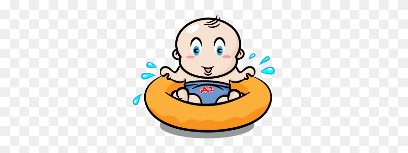 Swimming Clipart Baby Swimming - Person Swimming Clipart
