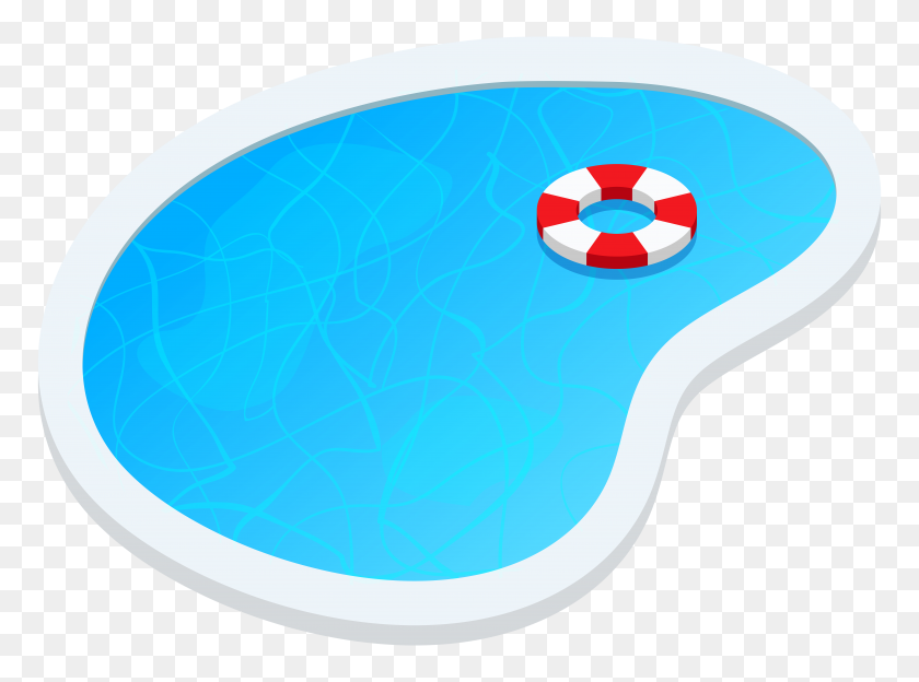 8000x5792 Swimming Pool Oval Png Clip Art - Pool Clipart