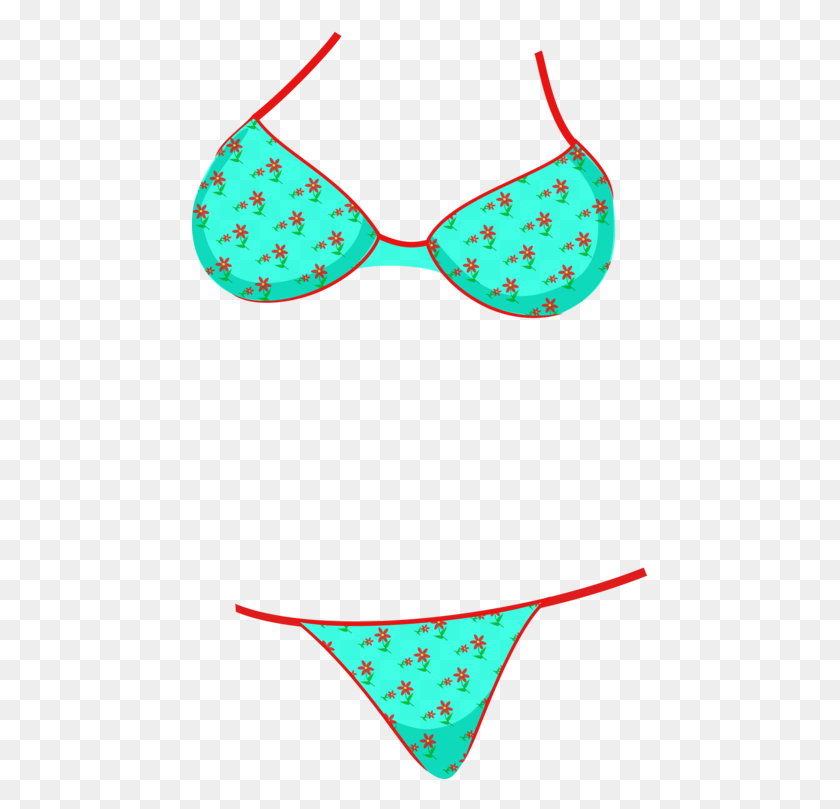 455x749 Swimsuit Bikini Panties Clothing Trunks - Panties Clipart