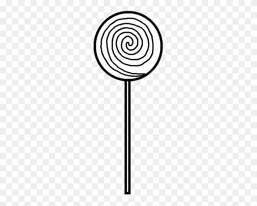 260x614 Swirl Lollipop Clipart Black And White Image Information - Swirl Clipart Black And White