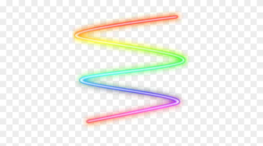 377x409 Swirl Png - Neon Line PNG
