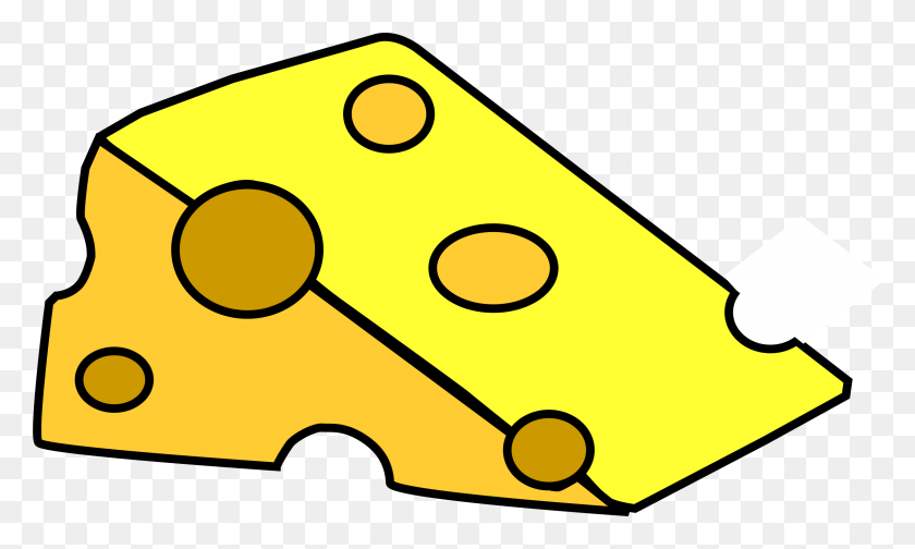 2400x1368 Swiss Cheese Wedge Clip Art Download - Meatball Clipart