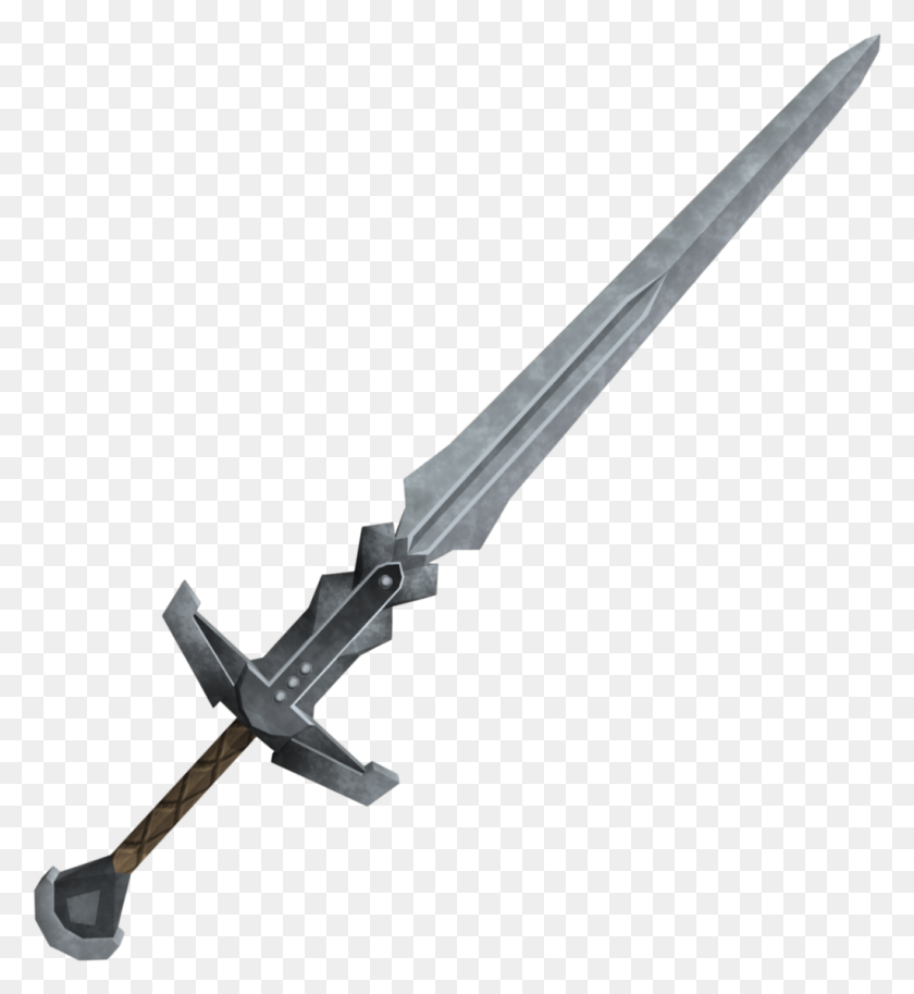 1023x1119 Sword Clip Art Picture - Sword Clipart Black And White