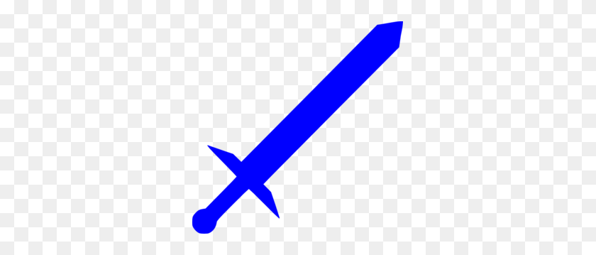 297x299 Sword Clipart Blue - Crossed Swords PNG